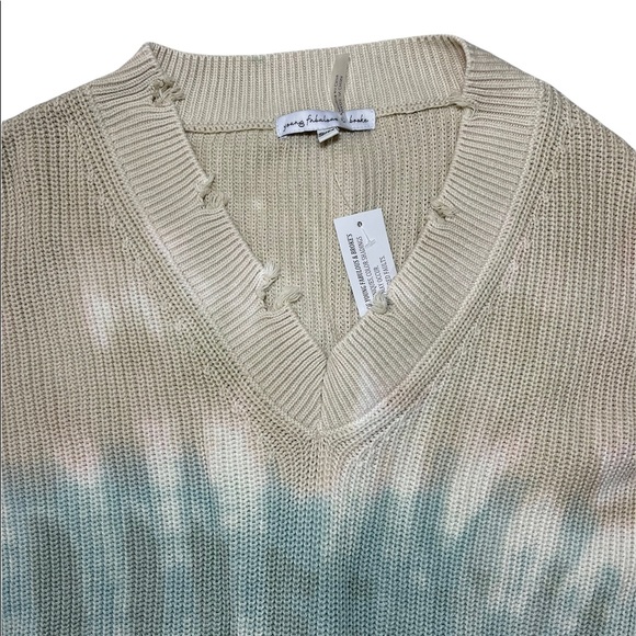 Young Fabulous & Broke Sweater Tie Dye Oversized Cotton Knit Tunic Medium NEW - Picture 8 of 16